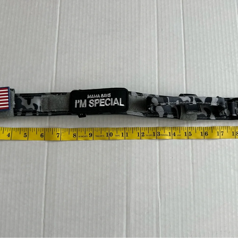 Medium Adjustable Military Training Nylon Dog Collar with Control Handle
